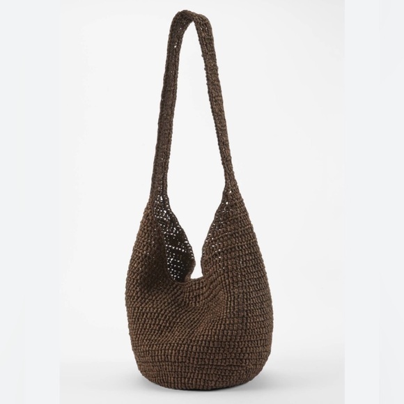J. Jill Handbags - J Jill Boho Raffia Woven Shoulder Bucket Bag 2025 Color BROWN NWT $69. Gift
